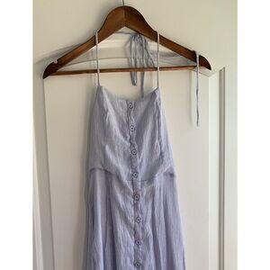 Lush Baby Blue Backless Dress Size Large